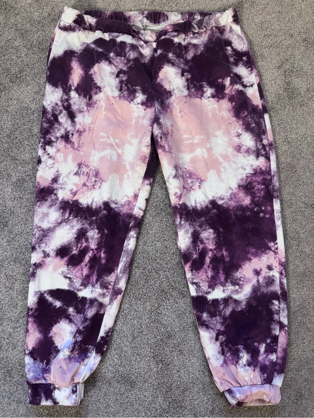Zella Purple and Pink Tie-Dye Jogger Pants